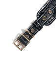 Obsidian Leather Collar - BONDIR