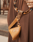 Amber Leather Poop Bag - BONDIR