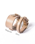 Slim Blushwood Leather Collar