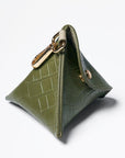 Emerald Leather Poop Bag - BONDIR