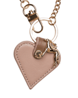 Blushwood Leather Heart Bag Charm - BONDIR