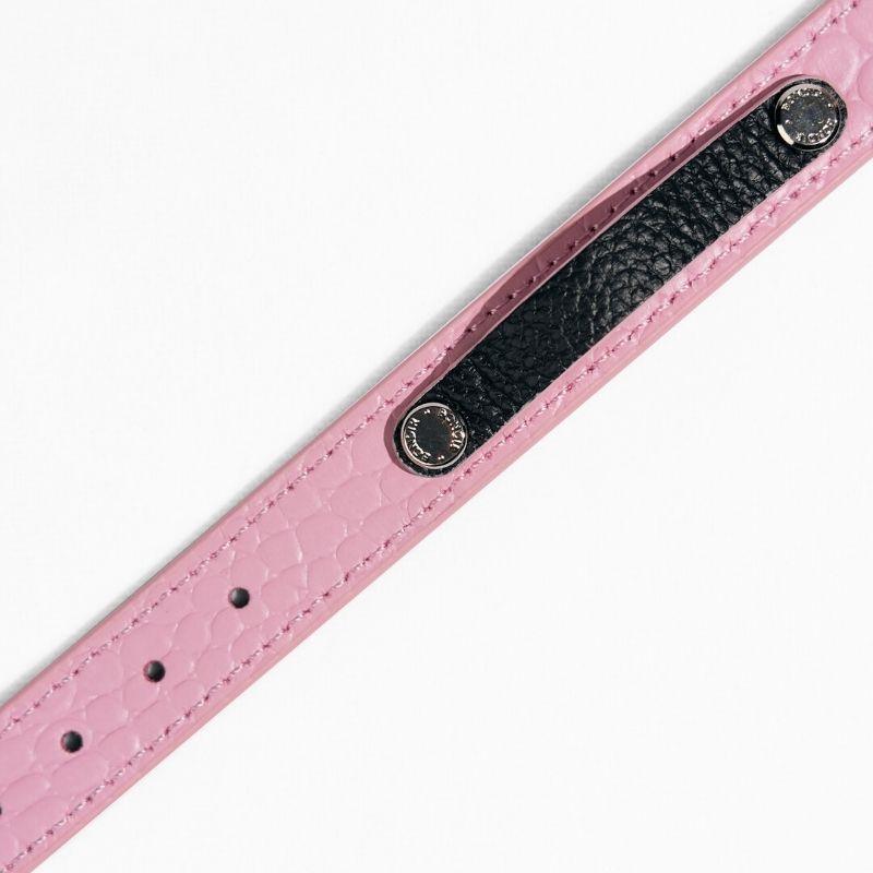 Slim Flamingo Leather Collar - BONDIR