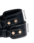 Obsidian Leather Collar - BONDIR