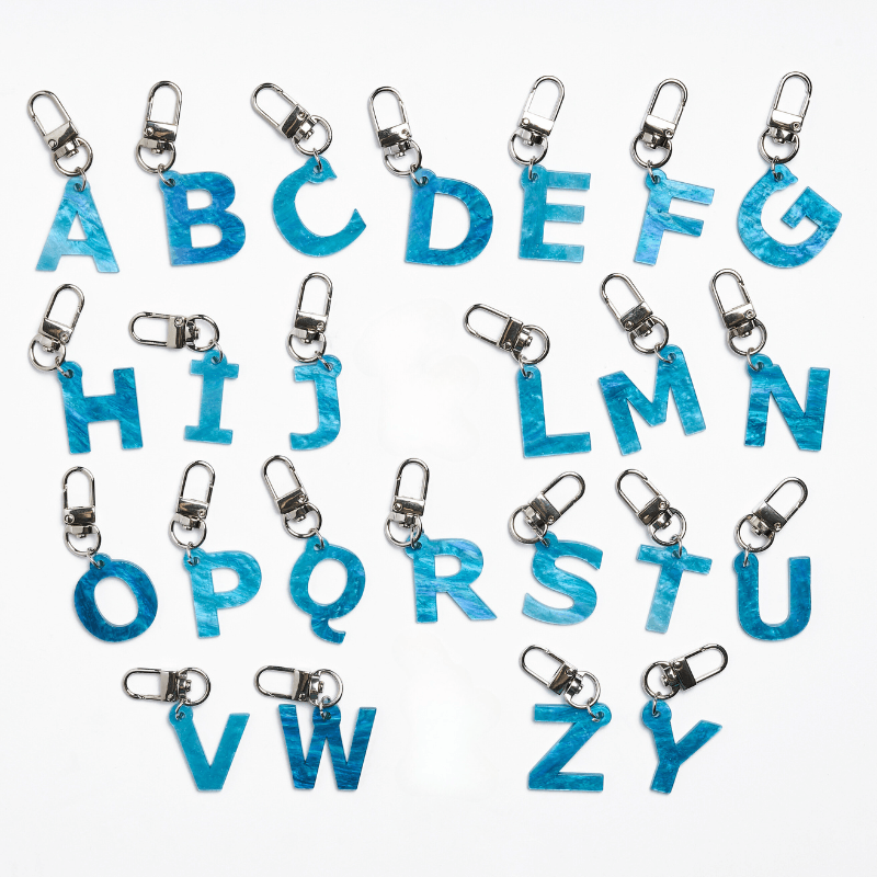 Turquoise Initial Tag - BONDIR